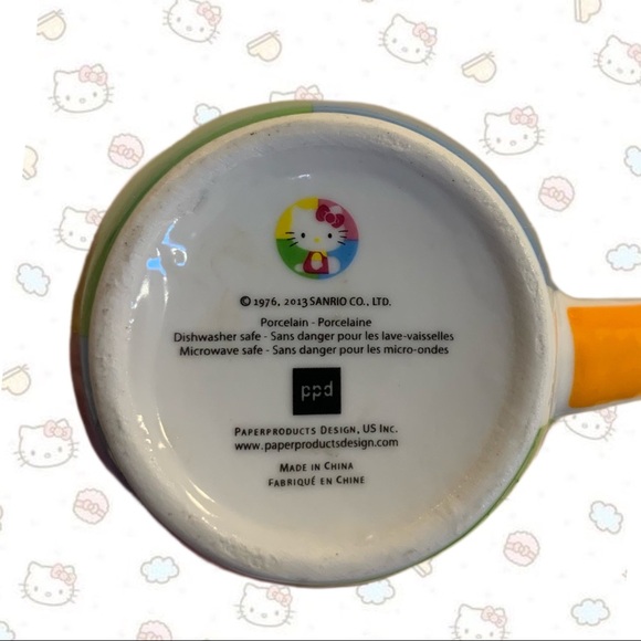 Vintage Hello Kitty Porcelain Coffee Mug Tea Cup Sanrio Co - Picture 2 of 3